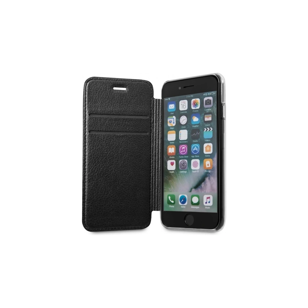Etui Guess GUFLBKP7LIGLTBK Apple iPhone 8/7 Plus black/czarny book Iridescent