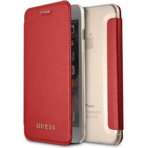 Kup Etui Guess GUFLBKP7LIGLTRE Apple iPhone 8/7 Plus red/czerwony book Iridescent - GUE1650RED - {ean13} - Sklep Home Screen