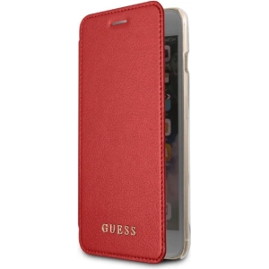 Kup Etui Guess GUFLBKP7LIGLTRE Apple iPhone 8/7 Plus red/czerwony book Iridescent - GUE1650RED - {ean13} - Sklep Home Screen