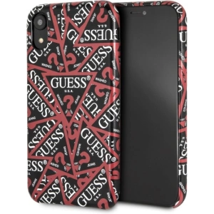 Kup Etui Guess GUHCI61PMPTBK Apple iPhone XR black/czarny hardcase Triangle All over - GUE1651BLK - {ean13} - Sklep Home Screen
