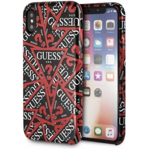 Kup Case Guess GUHCPXPMPTBK Apple iPhone XS/X schwarz/czarny Hardcase Triangle All over - GUE1652BLK - {ean13} - Sklep Home Screen