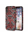 Case Guess GUHCPXPMPTBK Apple iPhone XS/X schwarz/czarny Hardcase Triangle All over