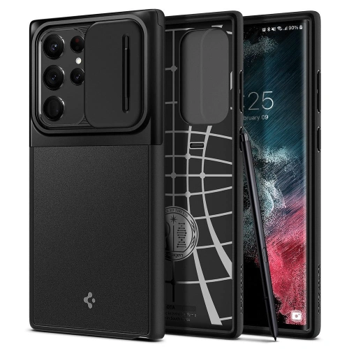 Kup Etui Spigen Optik Armor Samsung Galaxy S22 Ultra černé - SPN2195BLK - {ean13} - Sklep Home Screen