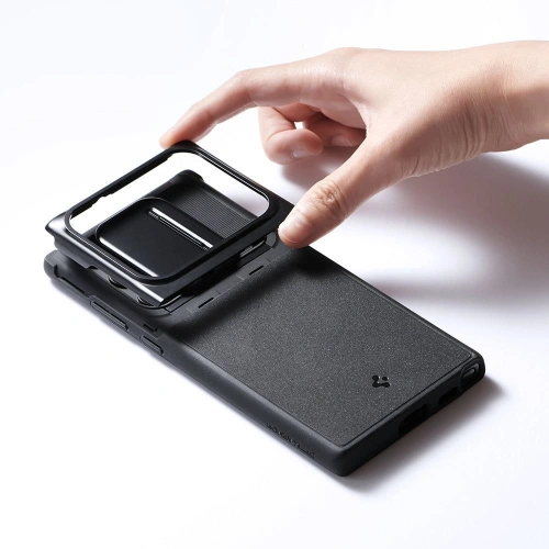 Kup Etui Spigen Optik Armor Samsung Galaxy S22 Ultra Black - SPN2195BLK - {ean13} - Sklep Home Screen