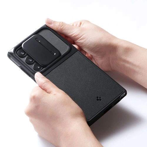 Kup Etui Spigen Optik Armor Samsung Galaxy S22 Ultra Black - SPN2195BLK - {ean13} - Sklep Home Screen