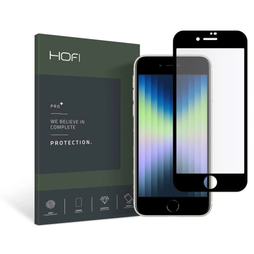 Kup Gehärtetes Glas Hofi Glass Pro+ Apple iPhone SE 2022/SE 2020/8/7 Schwarz - HOFI203 - {ean13} - Sklep Home Screen