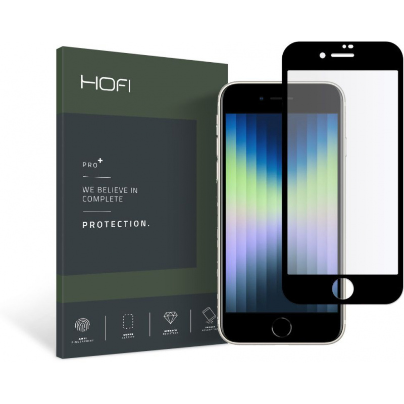Szkło hartowane Hofi Glass Pro+ Apple iPhone SE 2022/SE 2020/8/7 Black