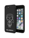Etui Karl Lagerfeld KLHCI8SILFLWBK Apple iPhone SE 2022/SE 2020/8/7 hardcase czarny/black Silicone Iconic White