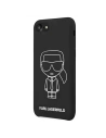 Kup Etui Karl Lagerfeld KLHCI8SILFLWBK Apple iPhone SE 2022/SE 2020/8/7 hardcase černý/black Silicone Iconic White - KLD879BLK - {ean13} - Sklep Home Screen