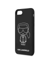 Kup Etui Karl Lagerfeld KLHCI8SILFLWBK Apple iPhone SE 2022/SE 2020/8/7 hardcase černý/black Silicone Iconic White - KLD879BLK - {ean13} - Sklep Home Screen