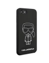 Kup Case Karl Lagerfeld KLHCI8SILFLWBK Apple iPhone SE 2022/SE 2020/8/7 Hardcase schwarz/black Silicone Iconic White - KLD879BLK - {ean13} - Sklep Home Screen