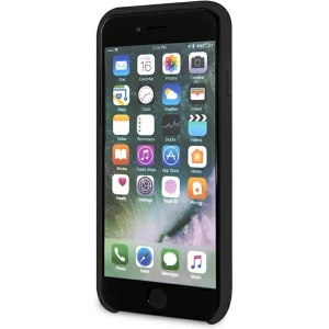 Kup Case Karl Lagerfeld KLHCI8SILFLWBK Apple iPhone SE 2022/SE 2020/8/7 Hardcase schwarz/black Silicone Iconic White - KLD879BLK - {ean13} - Sklep Home Screen
