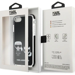 Kup Case Karl Lagerfeld KLHCI8TPEKCK Apple iPhone SE 2022/SE 2020/8/7 Hartschale schwarz/black Karl&Choupette - KLD880BLK - {ean13} - Sklep Home Screen