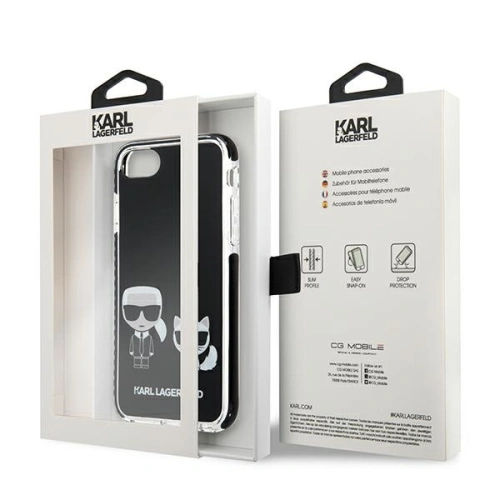Kup Etui Karl Lagerfeld KLHCI8TPEKCK Apple iPhone SE 2022/SE 2020/8/7 hardcase černý/black Karl&Choupette - KLD880BLK - {ean13} - Sklep Home Screen