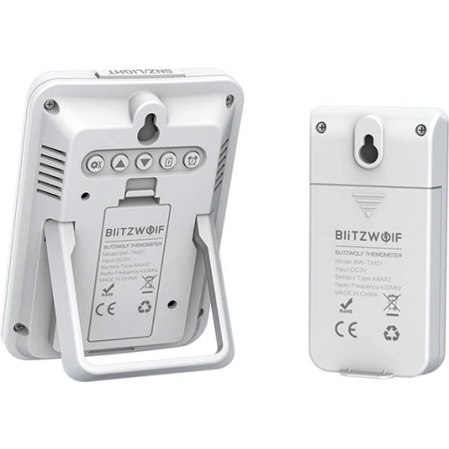 Buy Blitzwolf BW-TM01 Wireless Weather Station (white) - BLZ457WHT - {ean13} - Home Screen Store Europe