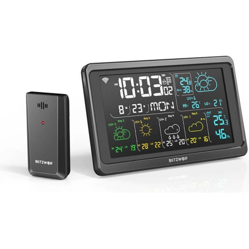 Kup Stația meteo Wi-Fi Blitzwolf BW-WS04 (neagră) - BLZ464BLK - {ean13} - Sklep Home Screen