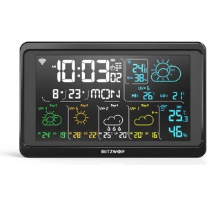Kup Stacja pogody Wi-Fi Blitzwolf BW-WS04 (czarna) - BLZ464BLK - {ean13} - Sklep Home Screen