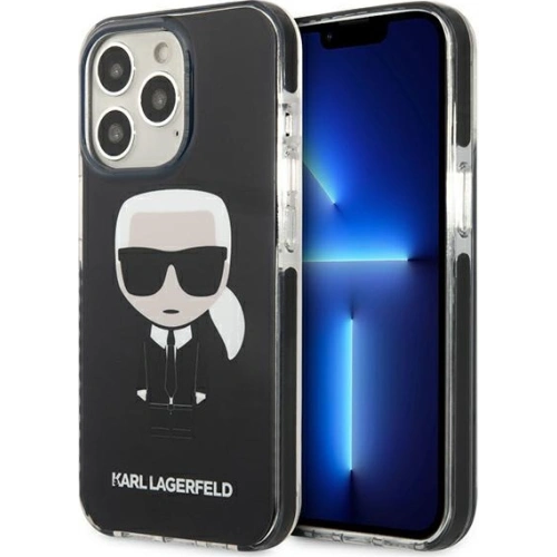 Kup Etui Karl Lagerfeld KLHCP13LTPEIKK Apple iPhone 13 Pro hardcase negru/black Iconik Karl - KLD881BLK - {ean13} - Sklep Home Screen