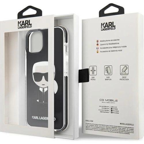 Kup Etui Karl Lagerfeld KLHCP13MTPEIKK Apple iPhone 13 hardcase negru/black Iconik Karl - KLD882BLK - {ean13} - Sklep Home Screen