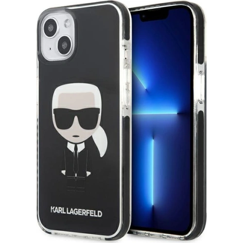 Kup Etui Karl Lagerfeld KLHCP13STPEIKK Apple iPhone 13 mini hardcase negru/black Iconik Karl - KLD883BLK - {ean13} - Sklep Home Screen