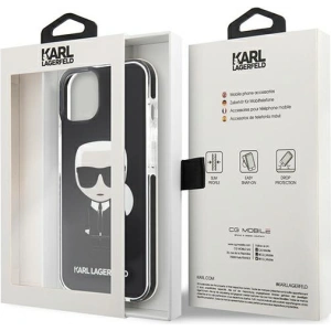 Kup Case Karl Lagerfeld KLHCP13STPEIKK Apple iPhone 13 mini Hardcase schwarz/black Iconik Karl - KLD883BLK - {ean13} - Sklep Home Screen