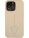 Kup Etui Guess GUHCP13LPSATLE Apple iPhone 13 Pro bej hardcase Saffiano Triangle Logo - GUE1655BEI - {ean13} - Sklep Home Screen