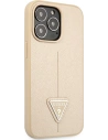 Kup Etui Guess GUHCP13LPSATLE Apple iPhone 13 Pro bej hardcase Saffiano Triangle Logo - GUE1655BEI - {ean13} - Sklep Home Screen