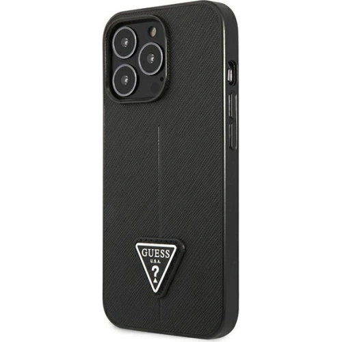 Kup Etui Guess GUHCP13LPSATLK Apple iPhone 13 Pro negru/black hardcase Saffiano Triangle Logo - GUE1656BLK - {ean13} - Sklep Home Screen