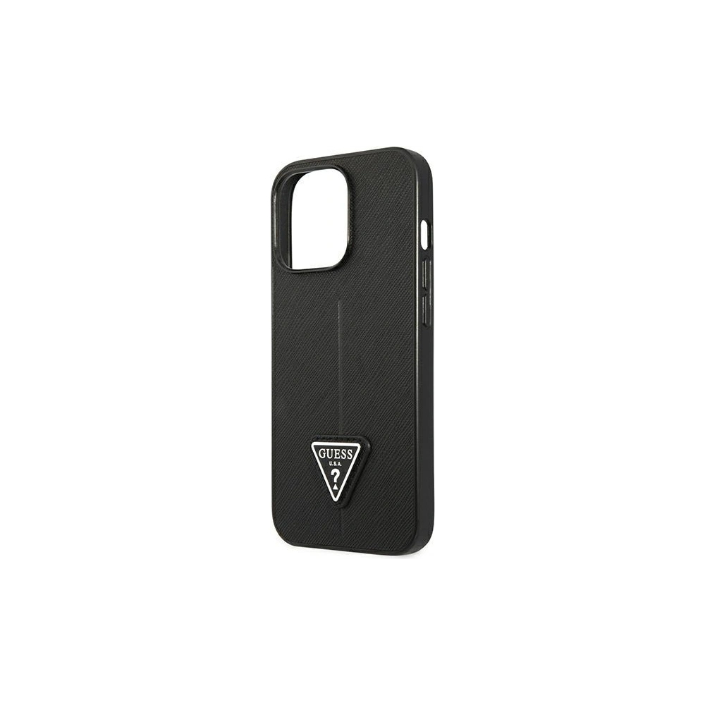 Etui Guess GUHCP13LPSATLK Apple iPhone 13 Pro czarny/black hardcase Saffiano Triangle Logo