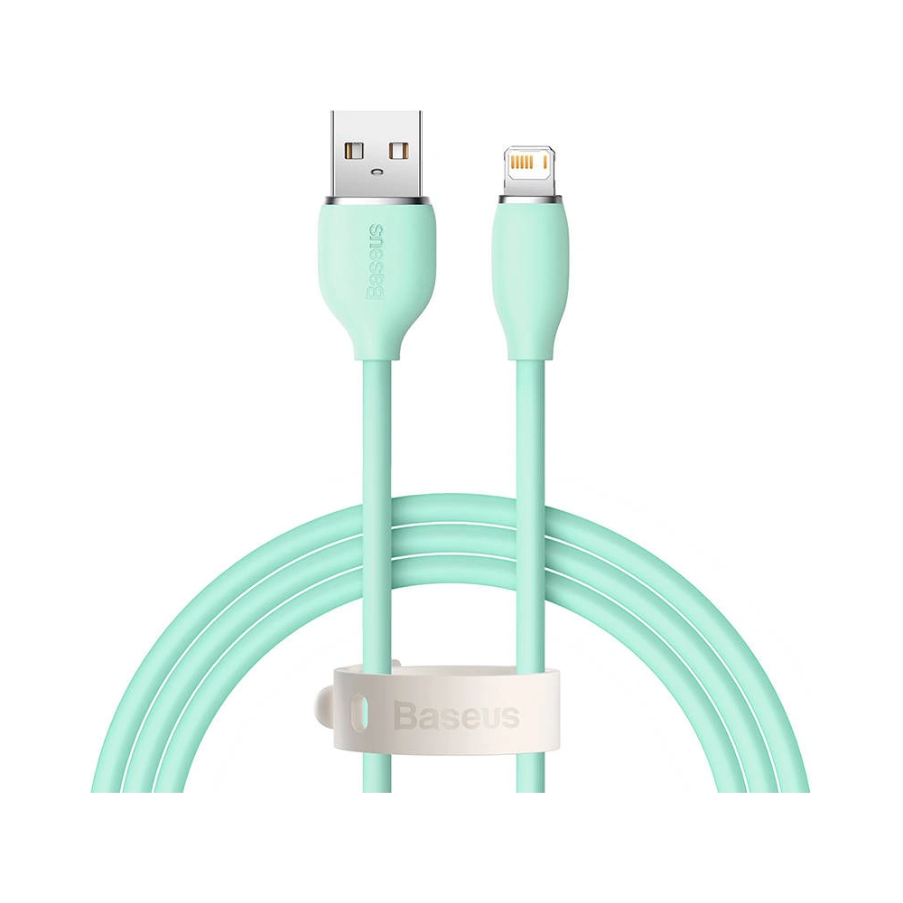 Kabel USB do Lightning Baseus Jelly, 2.4A, 1,2m (zielony)