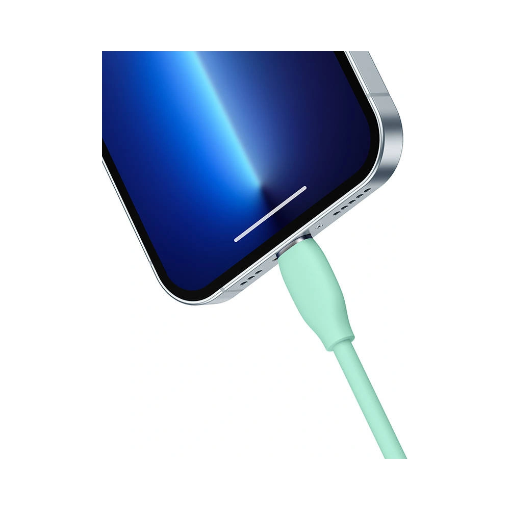 Kabel USB do Lightning Baseus Jelly, 2.4A, 1,2m (zielony)