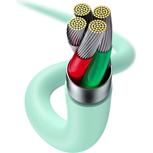 Kup USB-Kabel zu Lightning Baseus Jelly, 2.4A, 1,2m (grün) - BSU3123GRN - {ean13} - Sklep Home Screen