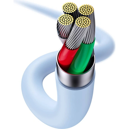 Kup Cablul USB la Lightning Baseus Jelly, 2.4A, 2m (albastru) - BSU3125BLU - {ean13} - Sklep Home Screen