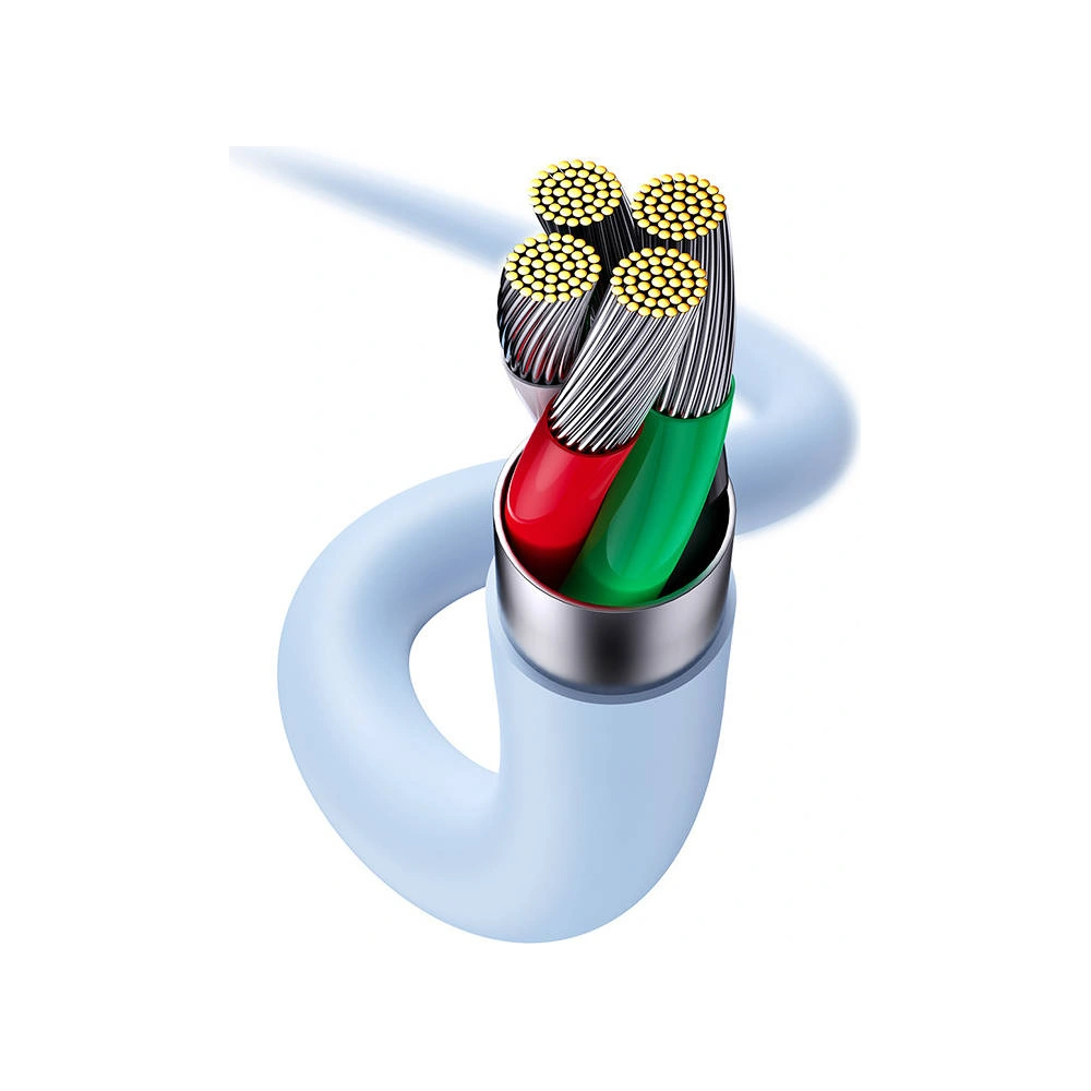 Kabel USB do Lightning Baseus Jelly, 2.4A, 2m (niebieski)