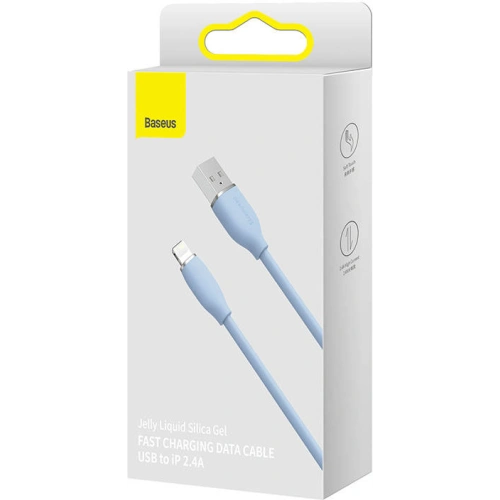 Kup USB-Kabel zu Lightning Baseus Jelly, 2.4A, 2m (blau) - BSU3125BLU - {ean13} - Sklep Home Screen
