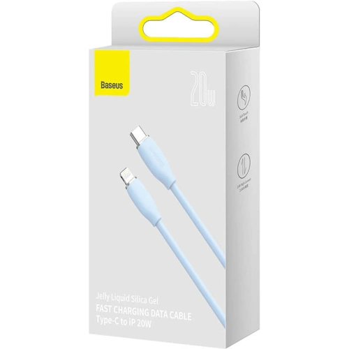 Buy Baseus Jelly USB-C/Lightning cable 20W, 1,2m (blue) - BSU3129BLU - {ean13} - Home Screen Store Europe