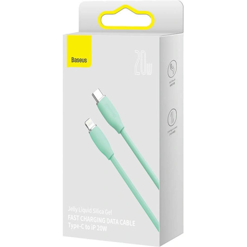 Kup USB-C zu Lightning Kabel Baseus Jelly, 20W, 1,2m (grün) - BSU3134GRN - {ean13} - Sklep Home Screen
