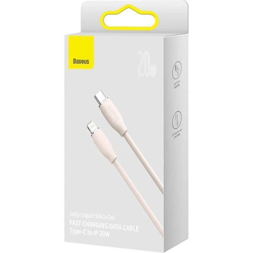 Kup USB-C to Lightning kábel Baseus Jelly, 20W, 1,2m (rózsaszín) - BSU3136PNK - {ean13} - Sklep Home Screen