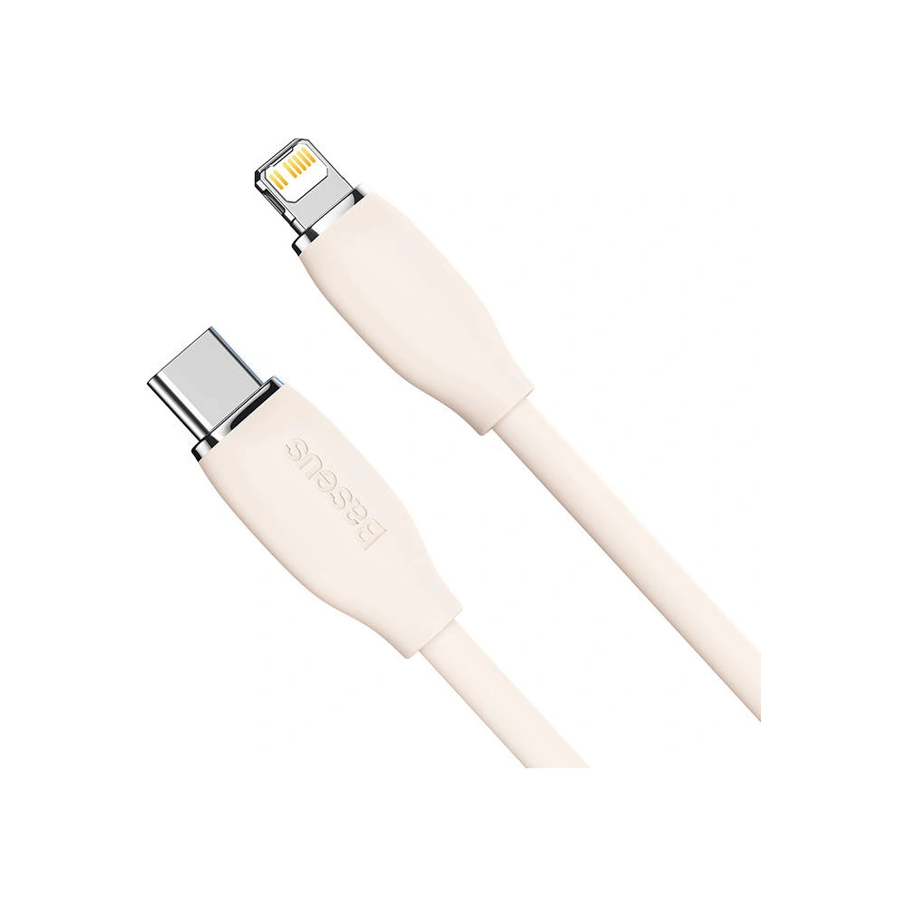 Kabel USB-C do Lightning Baseus Jelly, 20W, 1,2m (różowy)