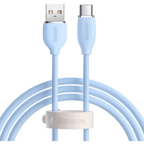 Buy Baseus Jelly cable USB to USB-C, 100W, 1,2m (blue) - BSU3142BLU - {ean13} - Home Screen Store Europe