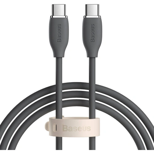 Kup USB-C to USB-C kábel Baseus Jelly, 100W, 1,2m (fekete) - BSU3145BLK - {ean13} - Sklep Home Screen