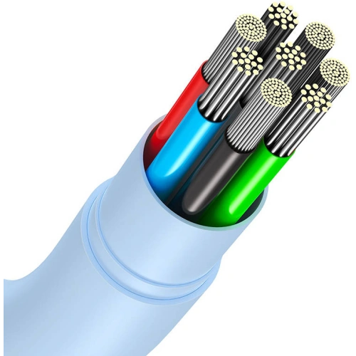 Kup USB-C to USB-C kábel Baseus Jelly, 100W, 1,2m (kék) - BSU3146BLU - {ean13} - Sklep Home Screen