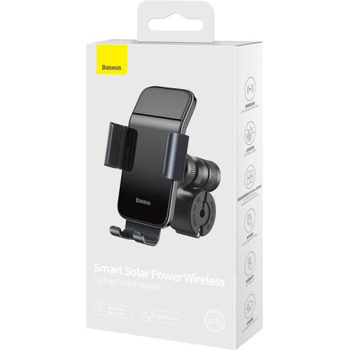 Kup Fahrradhalterung Baseus Smart Solar für Handys, solar (schwarz) - BSU3151BLK - {ean13} - Sklep Home Screen