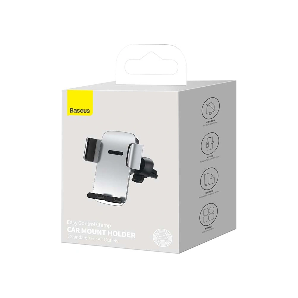 Uchwyt samochodowy Baseus Easy Control Pro do kratki (srebrny)
