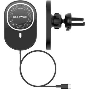 Kup Uchwyt samochodowy BlitzWolf BW-CW4 z ładowarką indukcyjną Qi, 15W - BLZ469 - {ean13} - Sklep Home Screen
