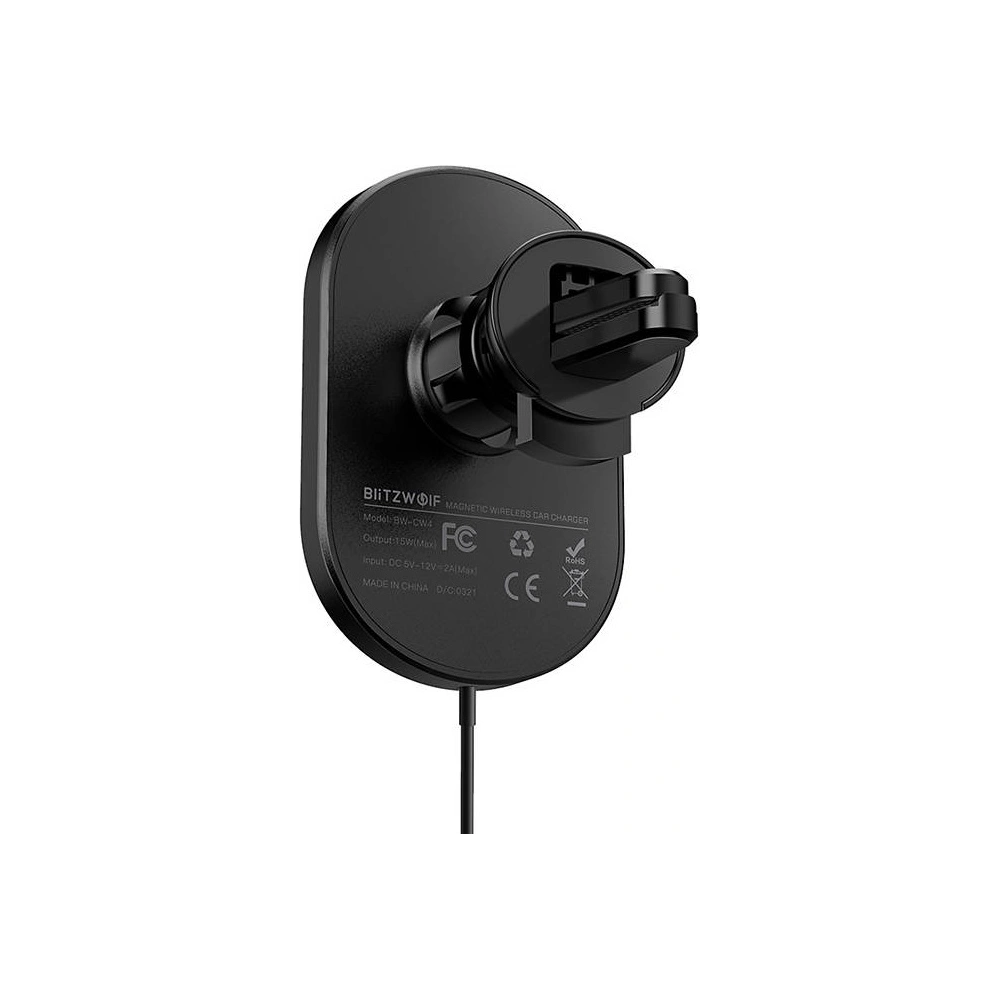 Uchwyt samochodowy BlitzWolf BW-CW4 z ładowarką indukcyjną Qi, 15W