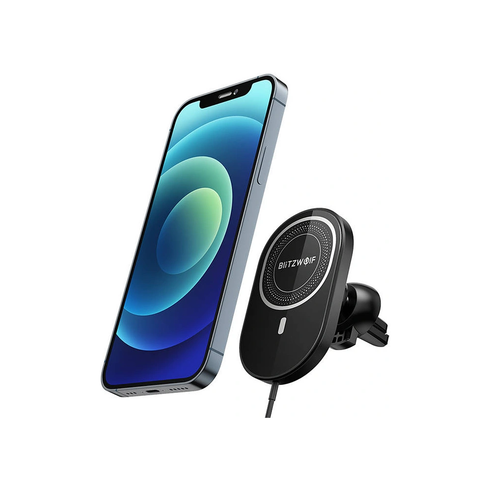 Uchwyt samochodowy BlitzWolf BW-CW4 z ładowarką indukcyjną Qi, 15W