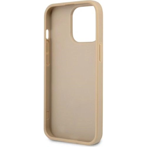 Kup Etui Guess GUHCP13XPSATLE Apple iPhone 13 Pro Max beżowy/beige hardcase Saffiano Triangle Logo - GUE1660BEI - {ean13} - Sklep Home Screen