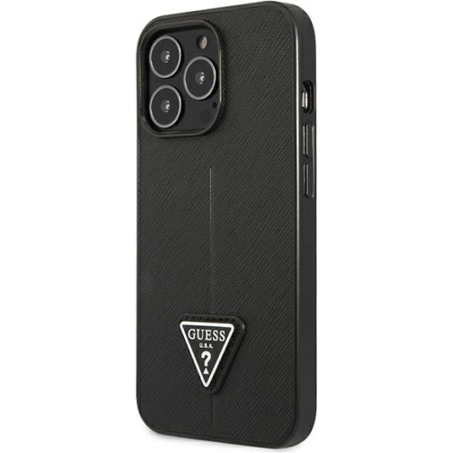 Kup Etui Guess GUHCP13XPSATLK pentru Apple iPhone 13 Pro Max negru/black hardcase Saffiano Triangle Logo - GUE1661BLK - {ean13} - Sklep Home Screen