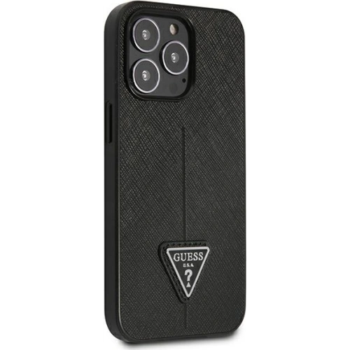 Kup Case Guess GUHCP13XPSATLK Apple iPhone 13 Pro Max schwarz/black hardcase Saffiano Triangle Logo - GUE1661BLK - {ean13} - Sklep Home Screen